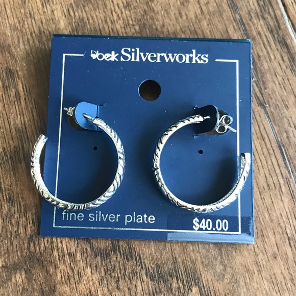 Bali-inspired Post Hoop Earrings - Picture 2 of 3